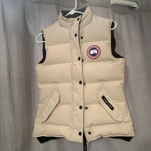 Xs Canadian goose freestyle women vest in off white